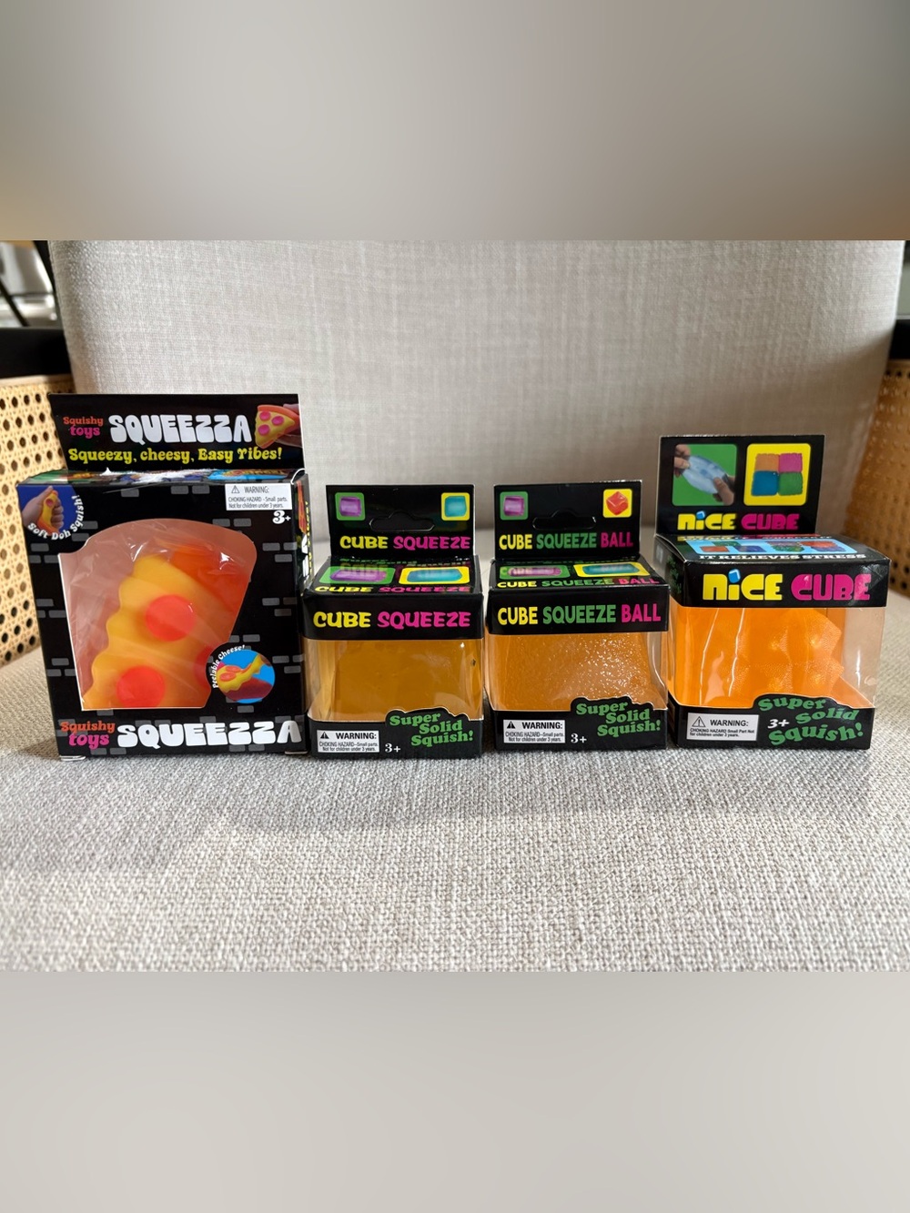 Orange Squishy Lot - Bundle of 4
